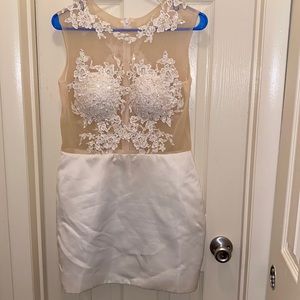 White embellished dress